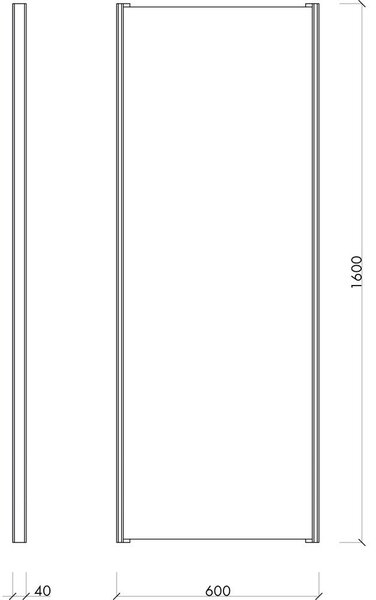 Стенно огледало масивно дърво 60x160 cm Lun – noo.ma