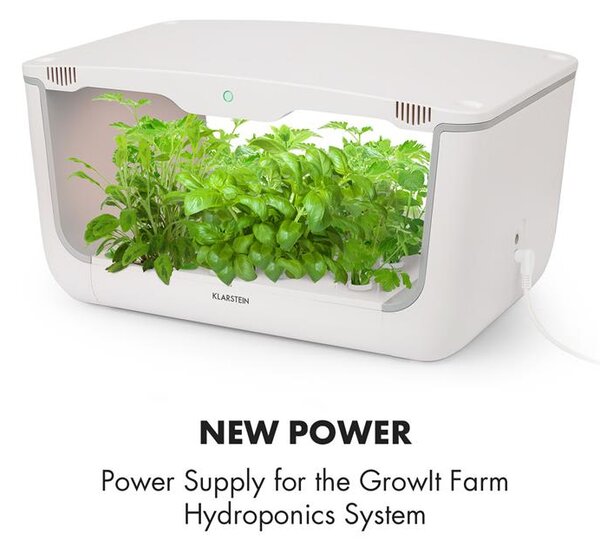 Klarstein GrowIt Farm, интелигентна градина за дома, резервно захранване, 24 V / 2 A