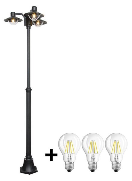 Brilagi - LED Екстериорна лампа VEERLE 3xE27/60W/230V IP44