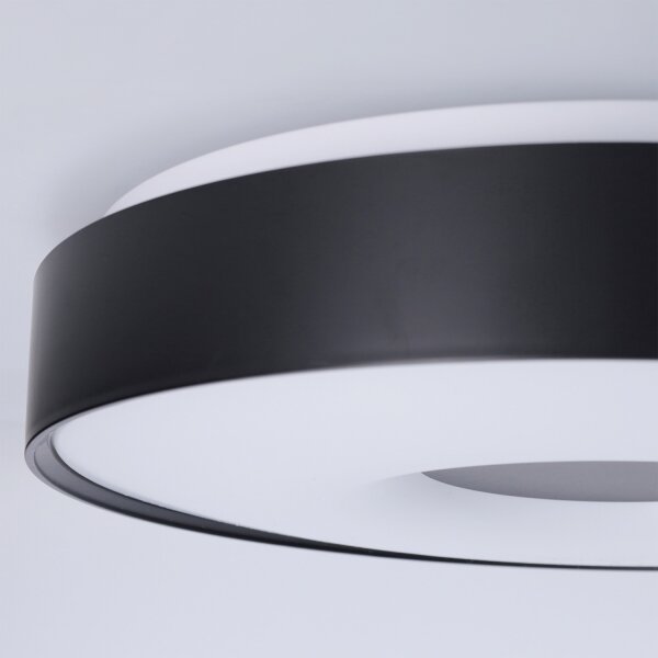 Brilagi - димируемо LED таванно осветително тяло JAMIS LED/48W/230V Ø 39 см черно + дистанционно управление