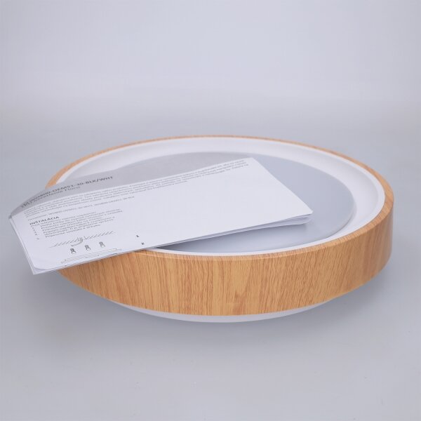 Brilagi - LED таванно осветително тяло FLOCO LED/24W/230V Ø 30 см дървено/бяло