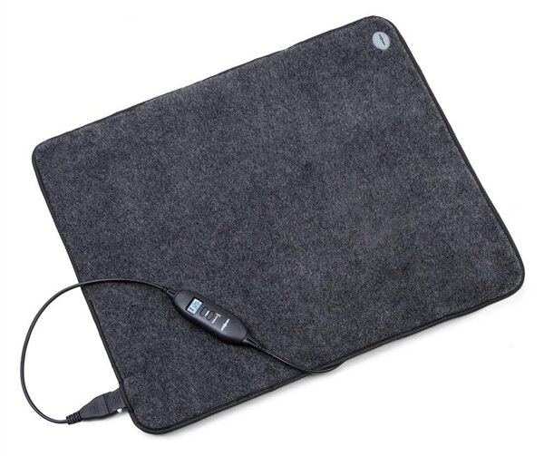 OneConcept Magic Carpet DLX, отоплително килимче, 4 температурни нива, 60 x 70 cm, 100 W, таймер, антрацит
