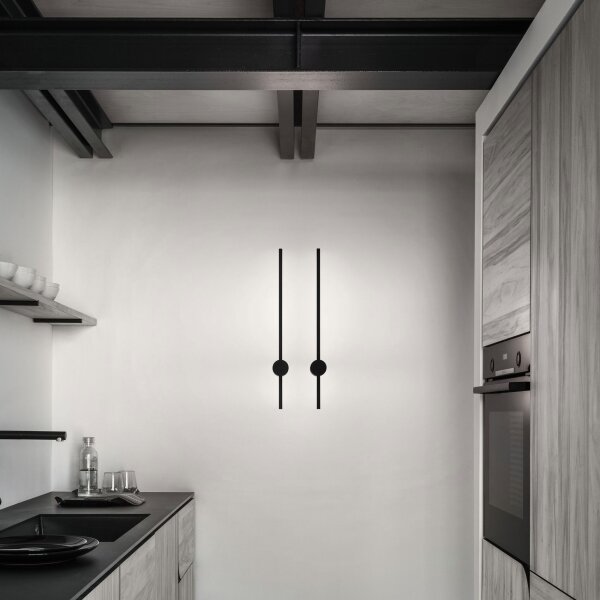 Ideal Lux - LED аплик ESSENCE LED/12W/230V 4000K 70 см CRI 90 черен