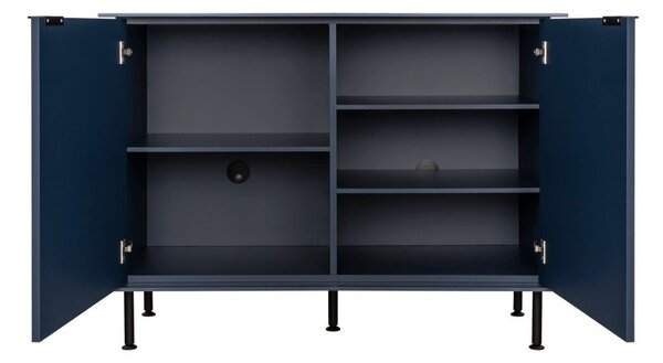 Тъмносин скрин с отвор за кабели 120x88x50 cm Suumo – noo.ma