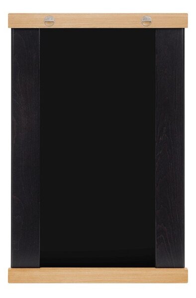 Стенно огледало с рафт масивно дърво 50x75 cm Lun – noo.ma