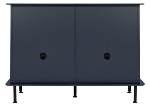 Тъмносин скрин с отвор за кабели 120x88x50 cm Suumo – noo.ma