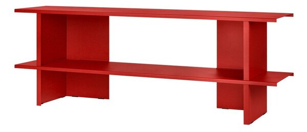 Червен метален стелаж 160x57x37 cm Hes – noo.ma
