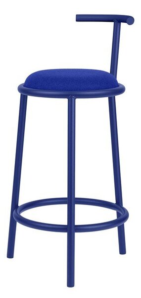 Син метален бар стол (височина на седалката 68 cm) Hogo – noo.ma