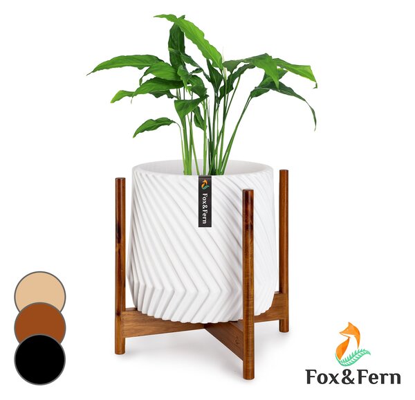 Fox & Fern Zeist, стойки за цветя, 2 височини, комбиниращи, слагат се една в друга дизайн, природни