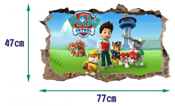 Стикер за стена Paw Patrol 47x77cm