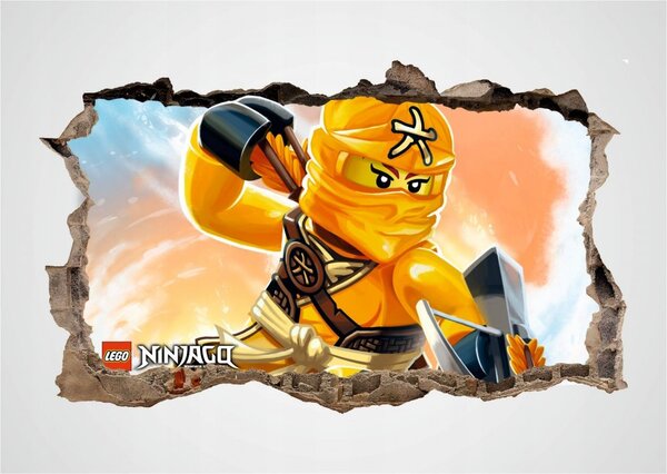 Уникален подобен на плакат стикер за стена за детска стая с персонаж Ninjago