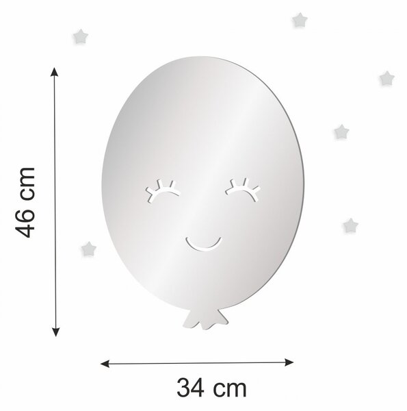 Детско декоративно огледало за стена с мотив на щастливи балони