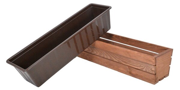 Дървена саксия за цветя 61 cm Modern – Rojaplast
