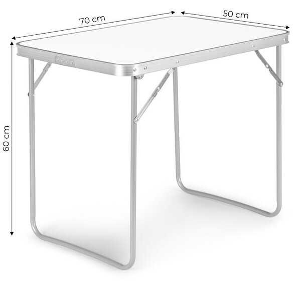 Сгъваема маса за кетъринг 70x50 cm бяла