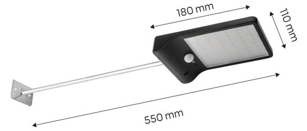 Слънчева улична лампа + дистанционно управление SMD LED 450 lm 99-090 NEO