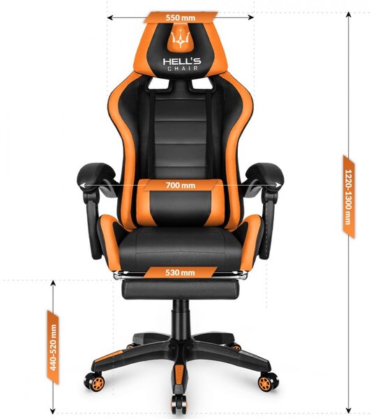 Геймърски стол HC-1039 Orange