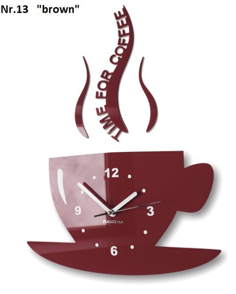 Стенен часовник Time for coffee Зелено