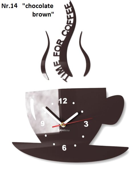 Стенен часовник Time for coffee Зелено