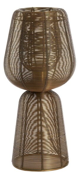 Метална настолна лампа в бронзов цвят (височина 42 cm) Aboso – Light & Living