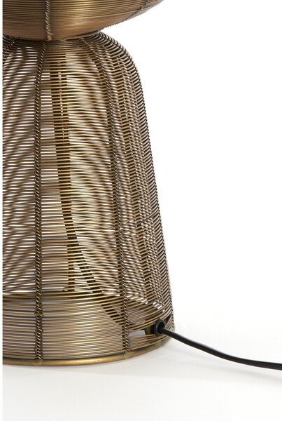 Метална настолна лампа в бронзов цвят (височина 42 cm) Aboso – Light & Living