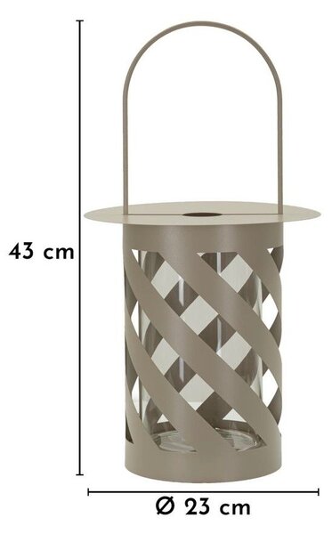 Метален фенер (височина 43 cm) Twist – Mauro Ferretti