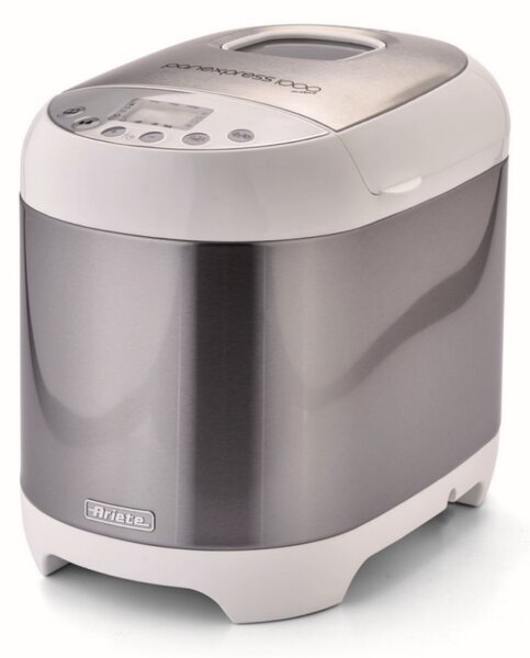 Хлебопекарна Ariete PANEXPRESS 1000 0133/00, 550W, 1 кг, 19 програми, LCD, 3 нива на изпичане, 15 ч отложен старт, Инокс