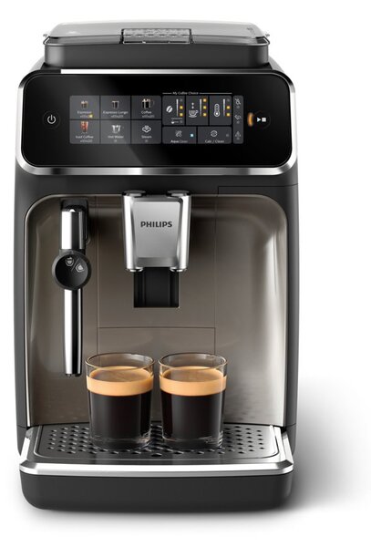 Кафеавтомат Philips EP3326/90, 1500W, 15 bar, 1.8 l обем на резервоара за вода, SilentBrew, AquaClean, черен