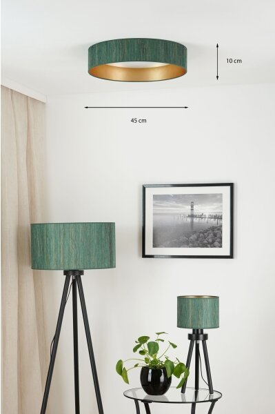 Brilagi - LED таванно осветление BOSTON ROLLER LED/24W/230V пр. 45 см зелено/зла