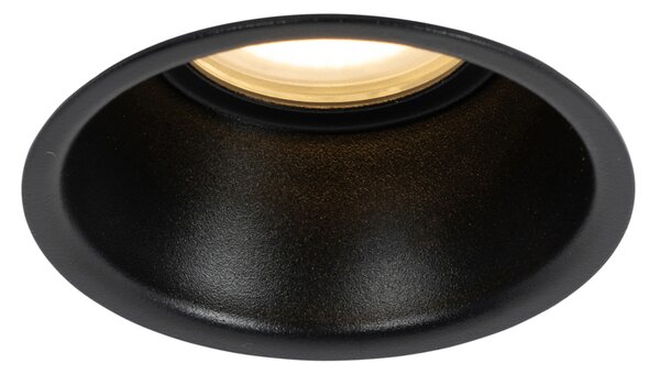 Смарт вграден спот черен IP44 с Wifi GU10 50mm - Dept