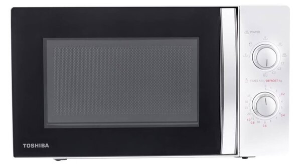 Микровълнова фурна Toshiba MW-MG20P(WH), с грил, механично управление, 800W, 20л. обем, 5 степени на мощност, бяла