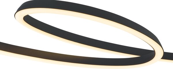 Скандинавска висяща лампа черна 110 см вкл. LED с 3-степенно димиране - Circuit
