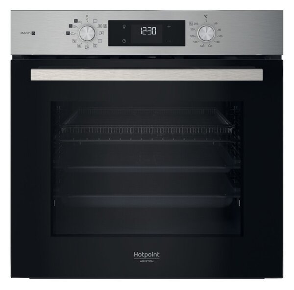 Фурна за вграждане Hotpoint Ariston HAO 258HSU1F X, клас A+, 71л. обем, хидролитично почистване, Forced Air, Multiflow технология, AirFry функция, инокс