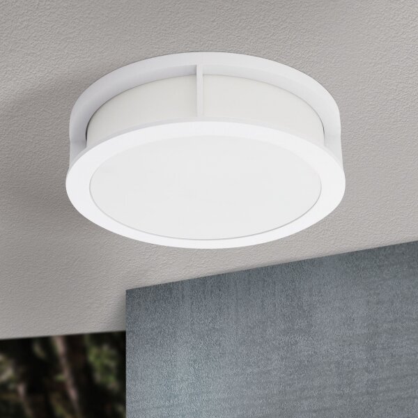 Orion - Външно осветително тяло HENRY 2xE27/15W/230V Ø 30 см IP44 бяло