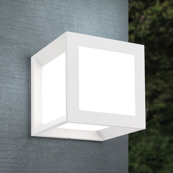 Orion - Външно осветително тяло HENRY 1xE27/15W/230V 16x16 cm IP44 бяло