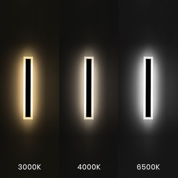 LED външно стенно осветително тяло WOW LED/20W/230V 3000/4000/6500K 60 cm IP54 черно