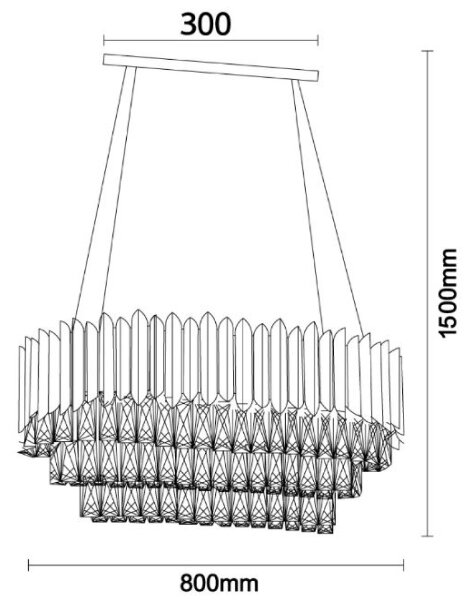 Brilagi - Подвесен полилей на кабел CARLOS 10xE14/40W/230V