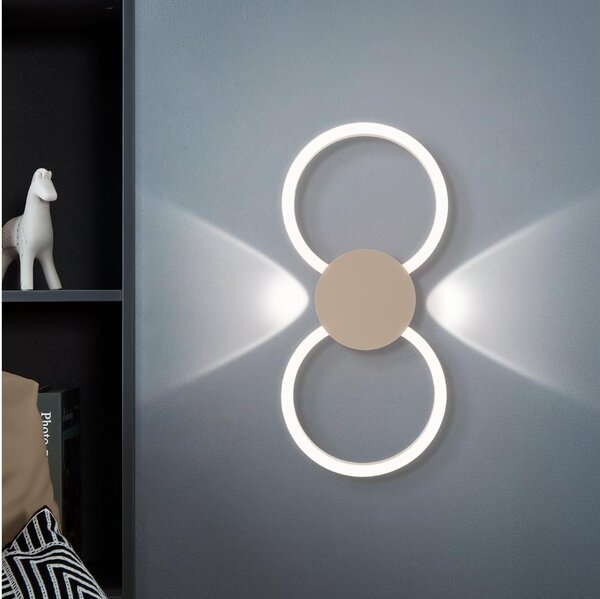Eglo 902127 - LED стенен аплик VENTICELLO LED/20W/230V + LED/0,91W бежов