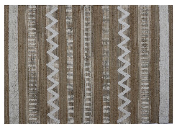 Килим Home ESPRIT Бял Кафяв Boho 75 x 175 x 1 cm