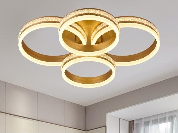LED димируема плафонна люстра LED/150W/230V 3000-6500K + дистанционно управление