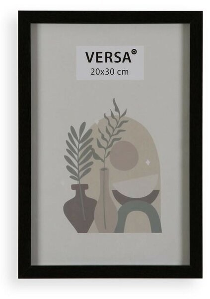 Рамка за снимки Versa Черен Дървен MDF Vintage 1,2 x 32 x 22 cm