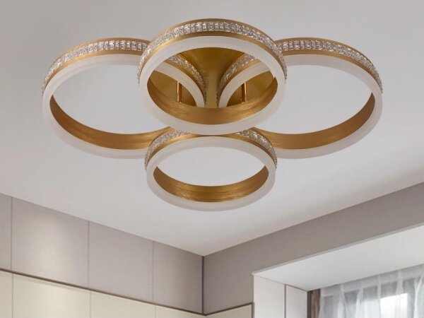 LED димируема плафонна люстра LED/150W/230V 3000-6500K + дистанционно управление
