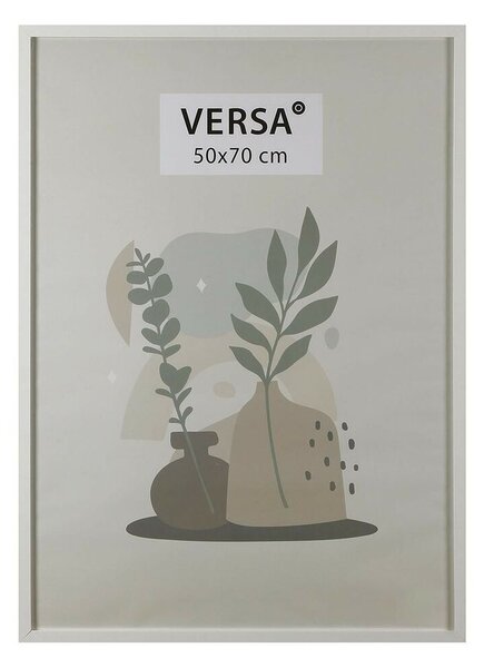 Рамка за снимки Versa Бял Дървен MDF Vintage 1,2 x 72 x 52 cm