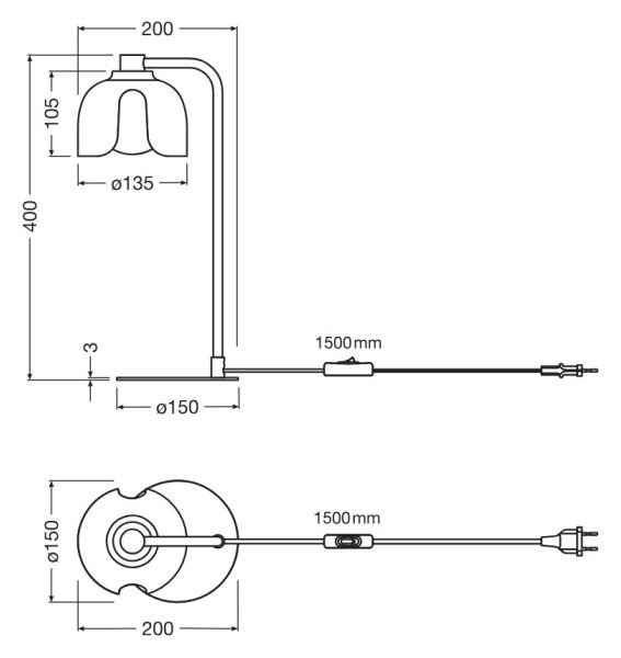 Osram - Настолна лампа DECOR COROLLE 1xG9/20W/230V зелена