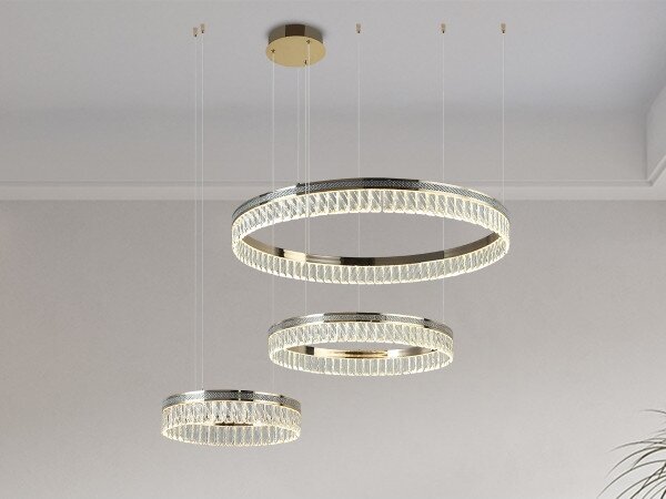 LED Димируем кристален полилей на кабел THALIA LED/120W/230V 3000-6000K + дистанционно управление