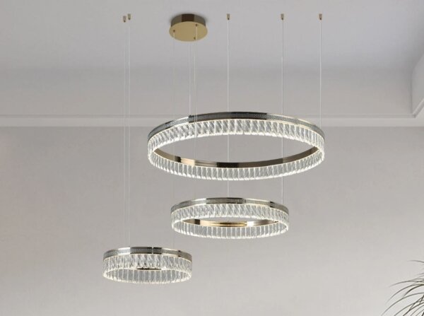 LED Димируем кристален полилей на кабел THALIA LED/120W/230V 3000-6000K + дистанционно управление