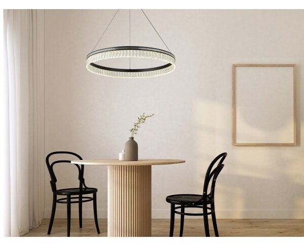 LED димируем кристален полилей на кабел THALIA LED/55W/230V 3000-6000K + с дистанционно управление
