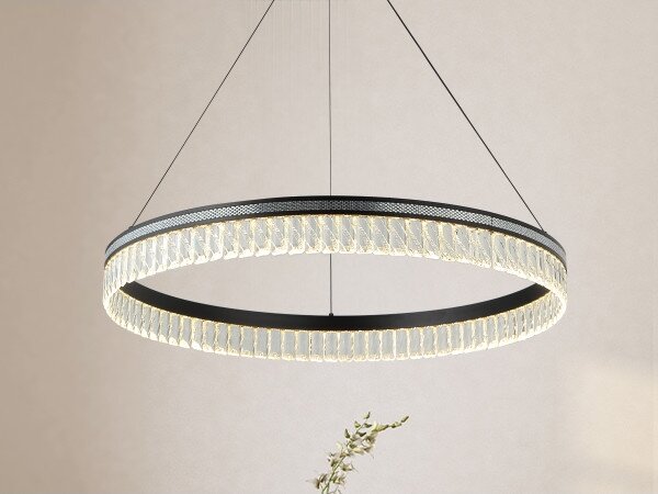 LED димируем кристален полилей на кабел THALIA LED/55W/230V 3000-6000K + с дистанционно управление