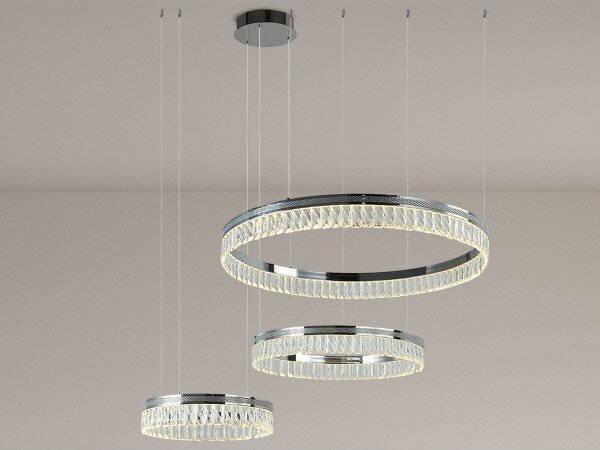 LED димируем кристален полилей на кабел THALIA LED/120W/230V 3000-6000K + дистанционно управление