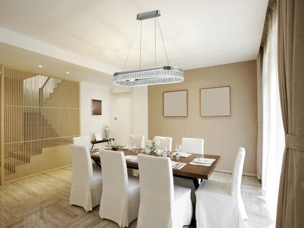 LED димиращ кристален полилей на кабел THALIA LED/50W/230V 3000-6000K + дистанционно управление