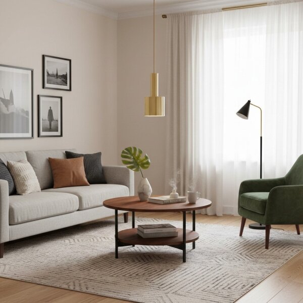 Ideal Lux - Пендел HOLLY 1xE27/60W/230V Ø 12 см месинг